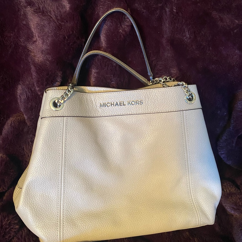 Michael Kors - Large Jet Set - Chain Shoulder Tote Bag - light grey